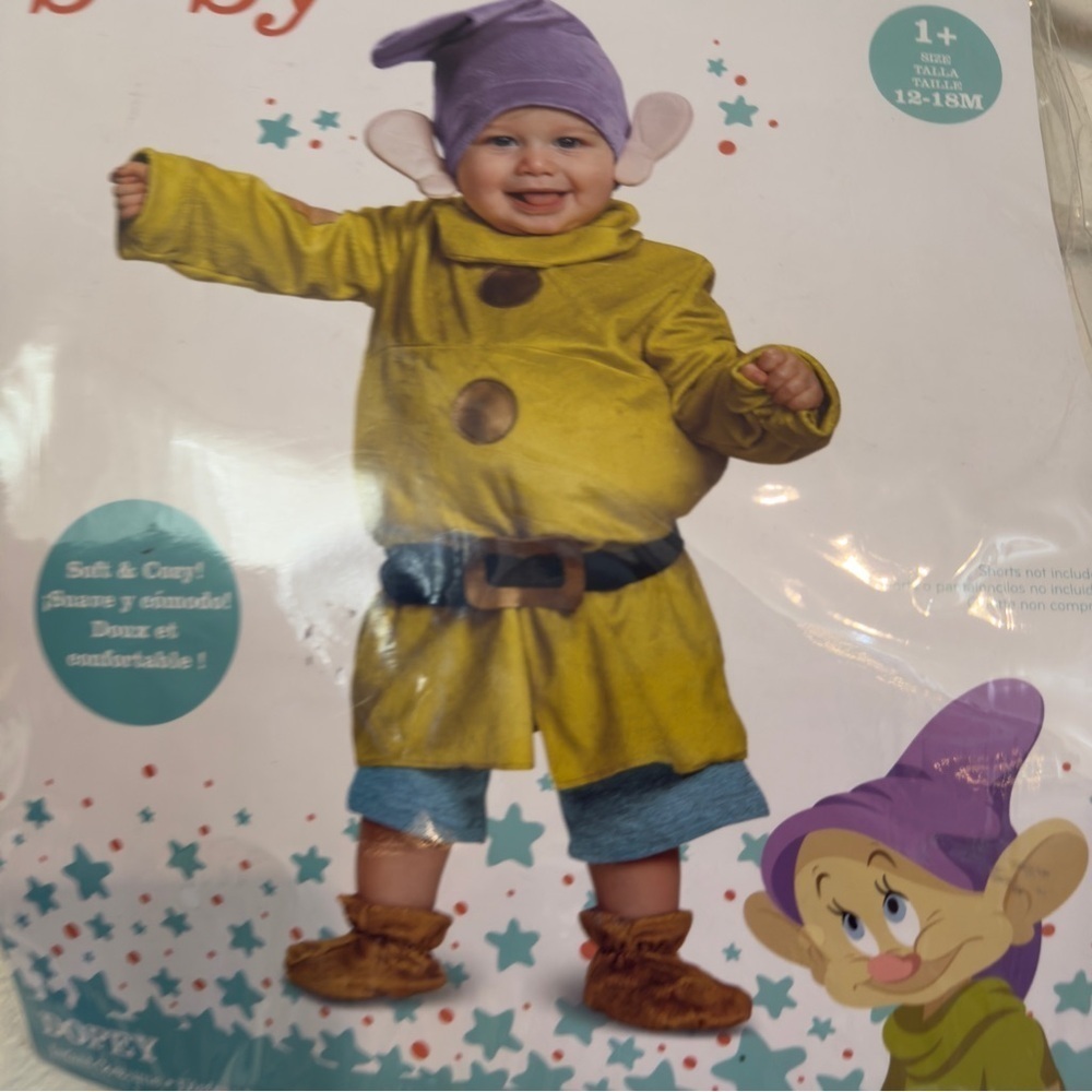 Disney Disguise Dopey Deluxe Infant Costume - 12/18mo - Picture 4 of 6